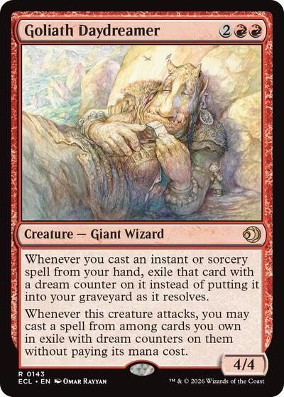 Goliath Daydreamer ECL #143 (Near Mint Rare) Magic: The Gathering: Lorwyn Eclipsed