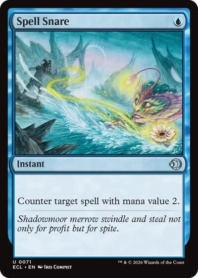 Spell Snare ECL #71 (Near Mint Uncommon) Magic: The Gathering: Lorwyn Eclipsed