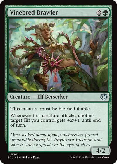 Vinebred Brawler ECL #201 (Near Mint Uncommon) Magic: The Gathering: Lorwyn Eclipsed