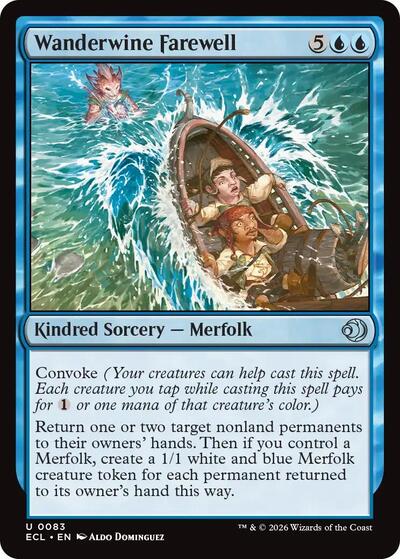 Wanderwine Farewell Foil ECL #83 (Near Mint Uncommon) Magic: The Gathering: Lorwyn Eclipsed