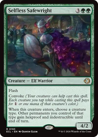 Selfless Safewright ECL #193 (Near Mint Rare) Magic: The Gathering: Lorwyn Eclipsed