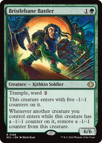 Bristlebane Battler ECL #168 (Near Mint Rare) Magic: The Gathering: Lorwyn Eclipsed