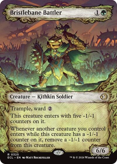 Bristlebane Battler Showcase ECL #325 (Near Mint Rare) Magic: The Gathering: Lorwyn Eclipsed