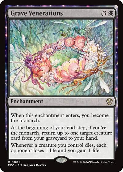 Grave Venerations ECC #9 (Near Mint Rare) Magic: The Gathering: Commander: Lorwyn Eclipsed