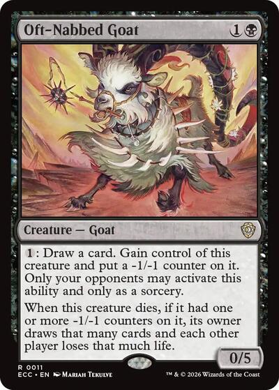 Oft Nabbed Goat ECC #11 (Near Mint Rare) Magic: The Gathering: Commander: Lorwyn Eclipsed