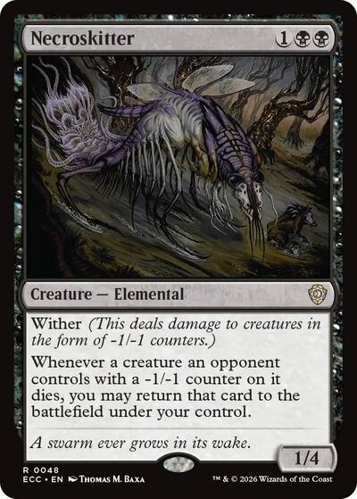 Necroskitter ECC #48 (Near Mint Rare) Magic: The Gathering: Commander: Lorwyn Eclipsed