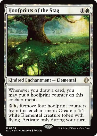 Hoofprints of the Stag ECC #64 (Near Mint Rare) Magic: The Gathering: Commander: Lorwyn Eclipsed