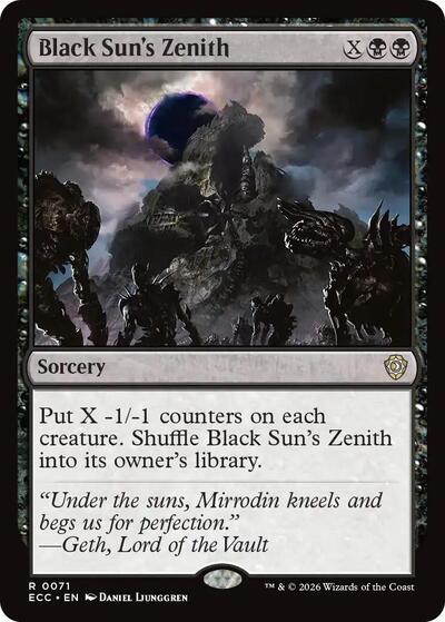 Black Suns Zenith ECC #71 (Near Mint Rare) Magic: The Gathering: Commander: Lorwyn Eclipsed