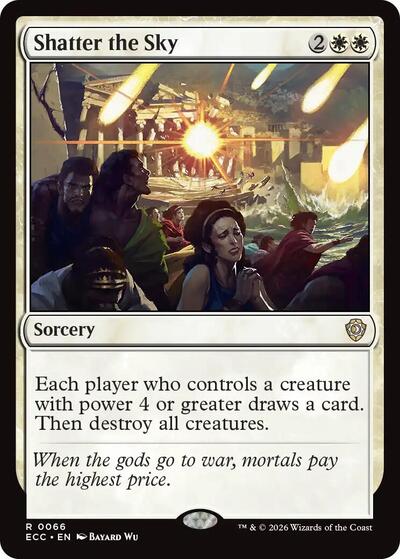 Shatter the Sky ECC #66 (Near Mint Rare) Magic: The Gathering: Commander: Lorwyn Eclipsed