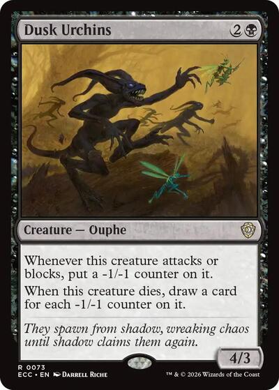 Dusk Urchins ECC #73 (Near Mint Rare) Magic: The Gathering: Commander: Lorwyn Eclipsed