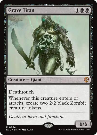Grave Titan ECC #74 (Near Mint Mythic Rare) Magic: The Gathering: Commander: Lorwyn Eclipsed
