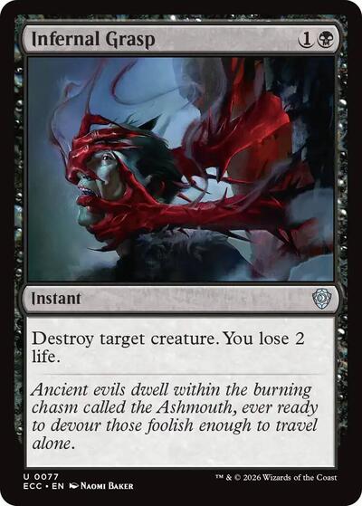 Infernal Grasp ECC #77 (Near Mint Uncommon) Magic: The Gathering: Commander: Lorwyn Eclipsed