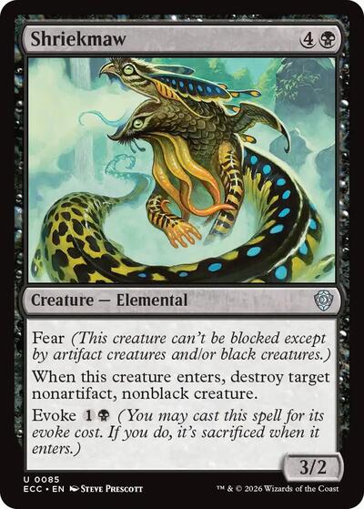 Shriekmaw ECC #85 (Near Mint Uncommon) Magic: The Gathering: Commander: Lorwyn Eclipsed