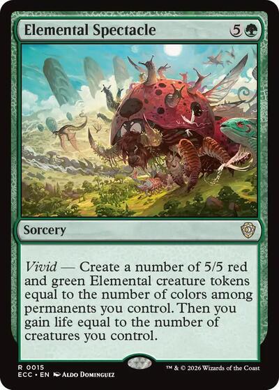 Elemental Spectacle ECC #15 (Near Mint Rare) Magic: The Gathering: Commander: Lorwyn Eclipsed