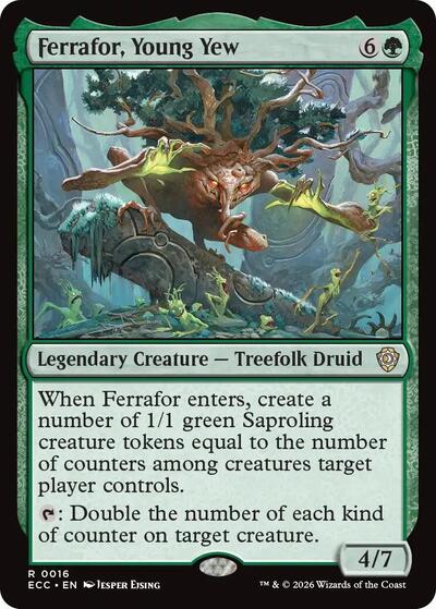 Ferrafor Young Yew ECC #16 (Near Mint Rare) Magic: The Gathering: Commander: Lorwyn Eclipsed