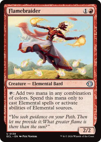Flamebraider ECL #139 (Near Mint Uncommon) Magic: The Gathering: Lorwyn Eclipsed