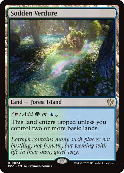 Sodden Verdure ECC #24 (Near Mint Rare) Magic: The Gathering: Commander: Lorwyn Eclipsed
