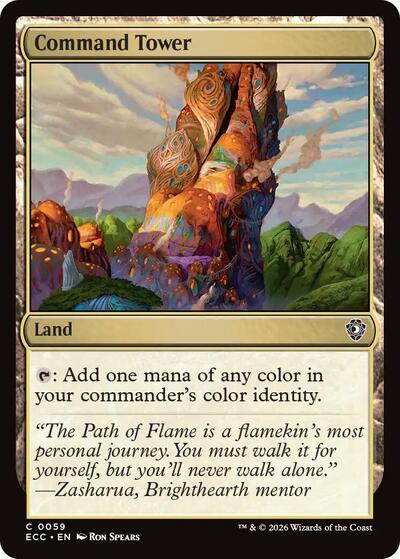 Command Tower 0059 ECC #59 (Near Mint Common) Magic: The Gathering: Commander: Lorwyn Eclipsed