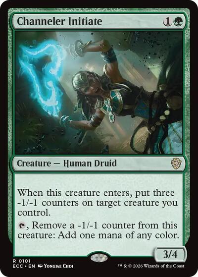 Channeler Initiate ECC #101 (Near Mint Rare) Magic: The Gathering: Commander: Lorwyn Eclipsed