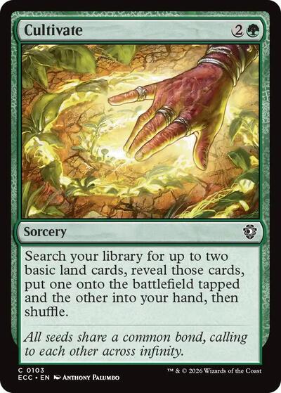 Cultivate ECC #103 (Near Mint Common) Magic: The Gathering: Commander: Lorwyn Eclipsed