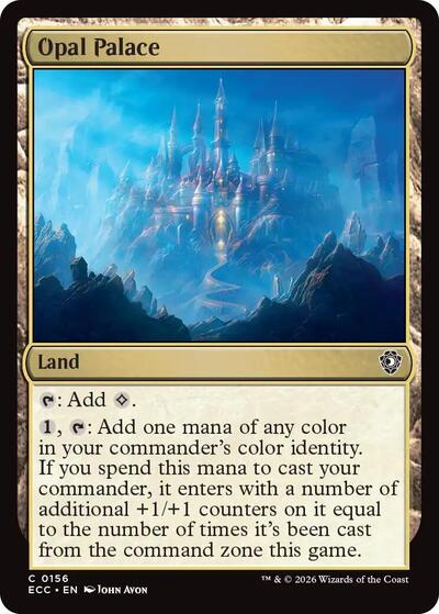 Opal Palace ECC #156 (Near Mint Common) Magic: The Gathering: Commander: Lorwyn Eclipsed