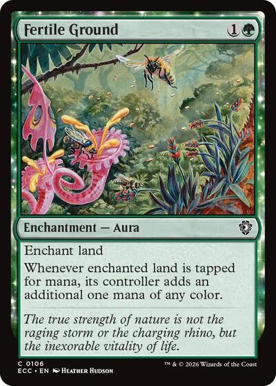 Fertile Ground ECC #106 (Near Mint Common) Magic: The Gathering: Commander: Lorwyn Eclipsed