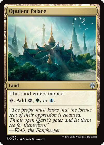 Opulent Palace ECC #157 (Near Mint Uncommon) Magic: The Gathering: Commander: Lorwyn Eclipsed