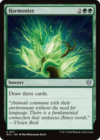 Harmonize ECC #111 (Near Mint Uncommon) Magic: The Gathering: Commander: Lorwyn Eclipsed