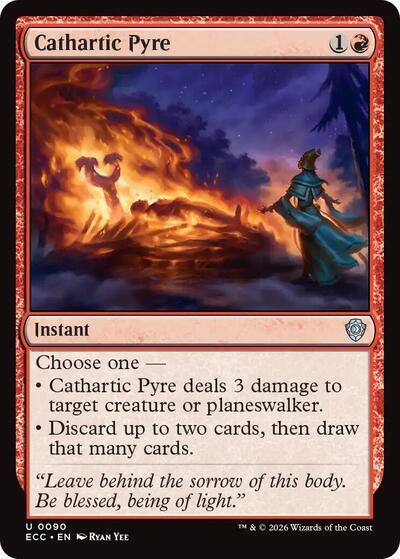 Cathartic Pyre ECC #90 (Near Mint Uncommon) Magic: The Gathering: Commander: Lorwyn Eclipsed