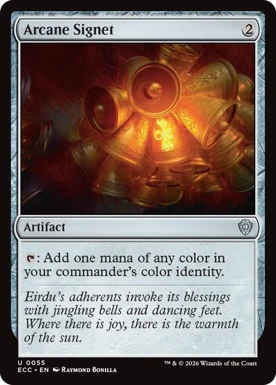 Arcane Signet 0055 ECC #55 (Near Mint Uncommon) Magic: The Gathering: Commander: Lorwyn Eclipsed