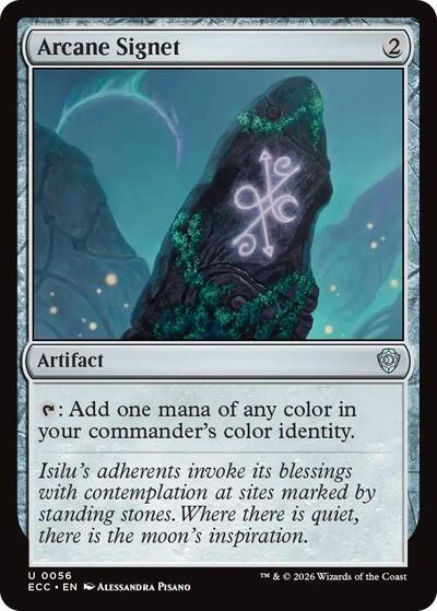 Arcane Signet 0056 ECC #56 (Near Mint Uncommon) Magic: The Gathering: Commander: Lorwyn Eclipsed