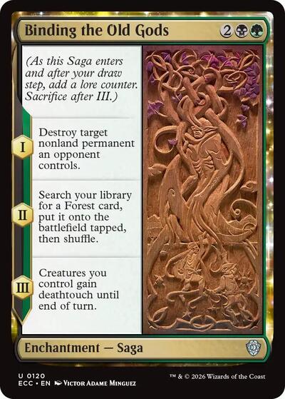 Binding the Old Gods ECC #120 (Near Mint Uncommon) Magic: The Gathering: Commander: Lorwyn Eclipsed