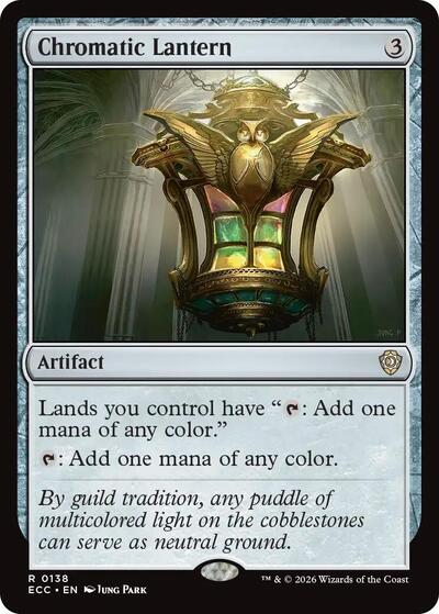 Chromatic Lantern ECC #138 (Near Mint Rare) Magic: The Gathering: Commander: Lorwyn Eclipsed