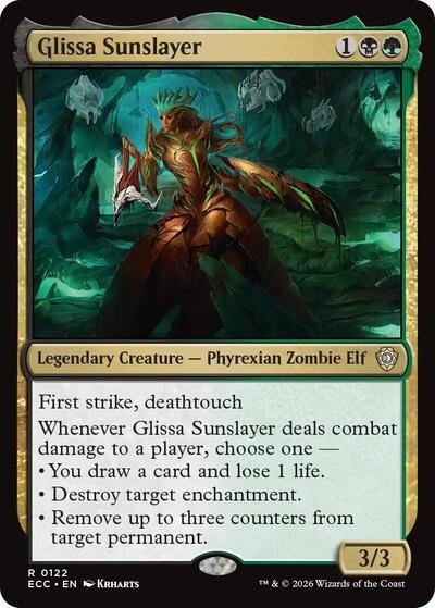 Glissa Sunslayer ECC #122 (Near Mint Rare) Magic: The Gathering: Commander: Lorwyn Eclipsed