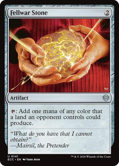Fellwar Stone ECC #141 (Near Mint Uncommon) Magic: The Gathering: Commander: Lorwyn Eclipsed