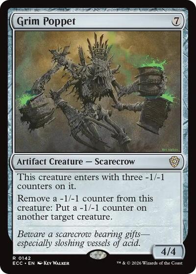 Grim Poppet ECC #142 (Near Mint Rare) Magic: The Gathering: Commander: Lorwyn Eclipsed