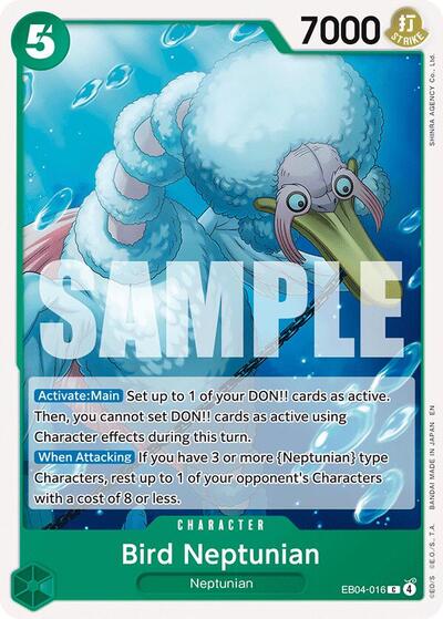 Bird Neptunian OP14 #EB04-016 (Near Mint Common) One Piece Card Game: The Azure Sea's Seven