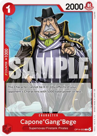 CaponeGangBege OP14 #OP14-003 (Near Mint Common) One Piece Card Game: The Azure Sea's Seven