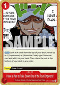 I Have a Plan to Take Down One of the Four Emperors OP14 #OP14-019 (Near Mint Uncommon) One Piece Card Game: The Azure Sea's Seven