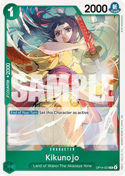 Kikunojo OP14 023 Foil OP14 #OP14-023 (Near Mint Rare) One Piece Card Game: The Azure Sea's Seven