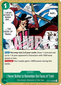 I Never Bother to Remember the Faces of Trash OP14 #OP14-038 (Near Mint Uncommon) One Piece Card Game: The Azure Sea's Seven
