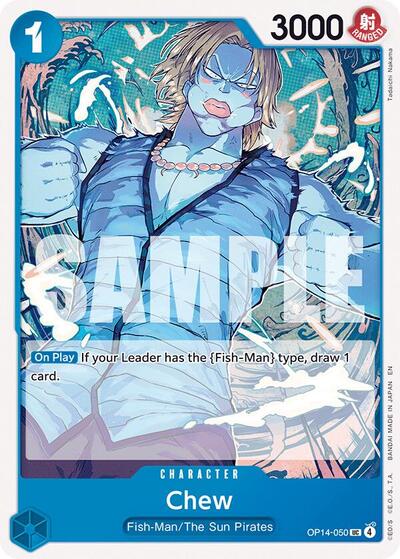 Chew OP14 #OP14-050 (Near Mint Uncommon) One Piece Card Game: The Azure Sea's Seven