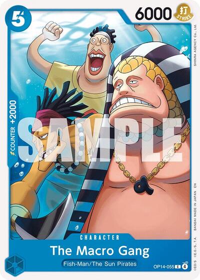 The Macro Gang OP14 #OP14-055 (Near Mint Common) One Piece Card Game: The Azure Sea's Seven