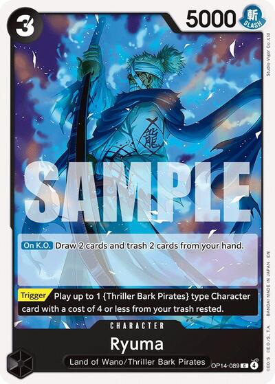 Ryuma OP14 #OP14-089 (Near Mint Common) One Piece Card Game: The Azure Sea's Seven