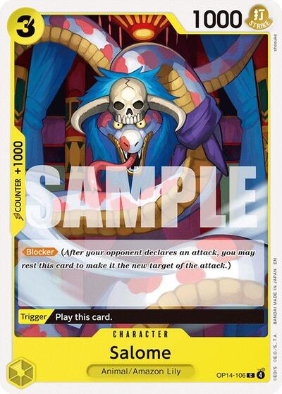 Salome OP14 #OP14-106 (Near Mint Common) One Piece Card Game: The Azure Sea's Seven