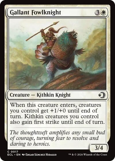 Gallant Fowlknight Lorwyn Eclipsed ECL #17 (Common) Magic: The Gathering: