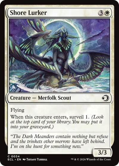 Shore Lurker ECL #34 (Near Mint Common) Magic: The Gathering: Lorwyn Eclipsed
