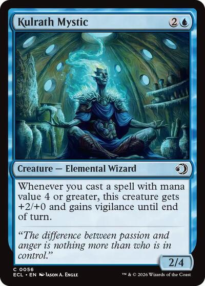 Kulrath Mystic ECL #56 (Near Mint Common) Magic: The Gathering: Lorwyn Eclipsed