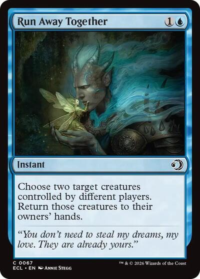 Run Away Together ECL #67 (Near Mint Common) Magic: The Gathering: Lorwyn Eclipsed