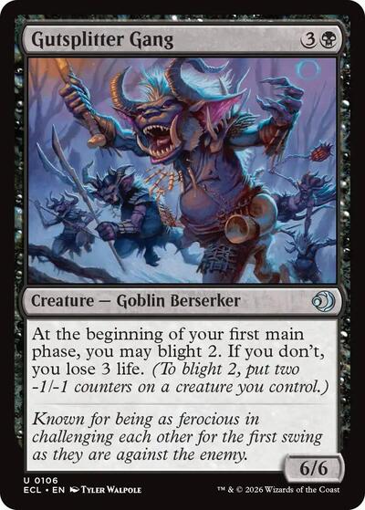 Gutsplitter Gang Lorwyn Eclipsed ECL #106 (Uncommon) Magic: The Gathering: